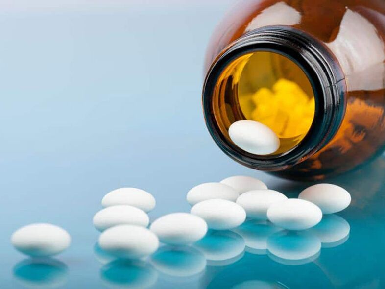 Tabletas para a dor de costas